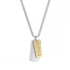 Hugo Boss Boss Devon Tag Necklace- Boss