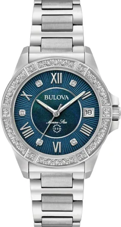 Bulova Marine Star Diamond Ladies-Women Bulova