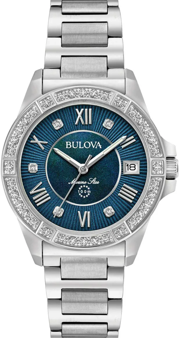 Bulova Marine Star Diamond Ladies-Women Bulova