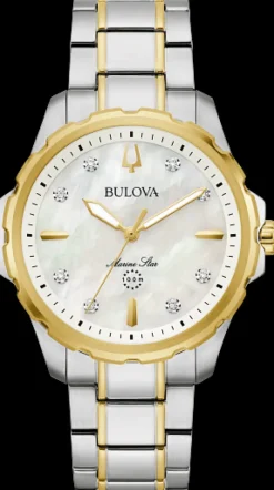 Bulova Marine Star Diamond Ladies-Women Bulova
