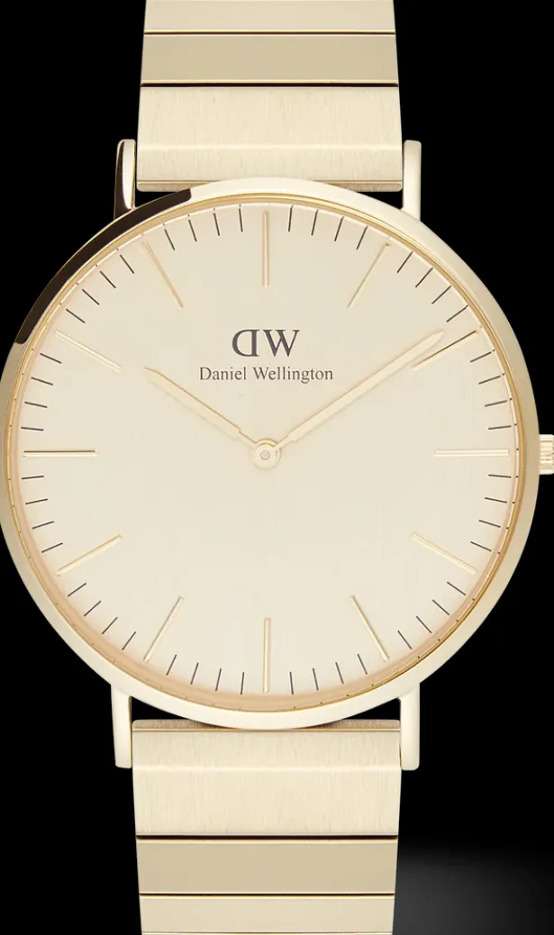 Daniel Wellington Classic Piano Link Gold Unitone 40MM- Daniel Wellington
