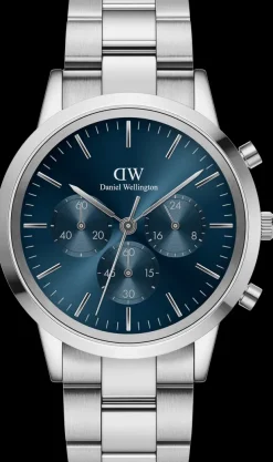 Daniel Wellington Iconic Chronograph Link Arctic S 42MM- Daniel Wellington