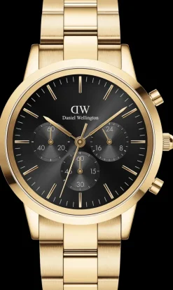 Daniel Wellington Iconic Chronograph Link Onyx G 42MM- Daniel Wellington