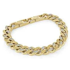 Italgem Steel Italgem 9.4MM Curb Bracelet- Italgem Steel
