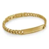 Italgem Steel Italgem 8MM Curb ID Bracelet- Italgem Steel
