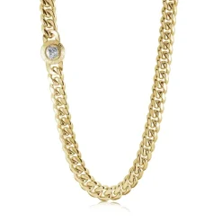 Italgem Steel Italgem 12MM Curb Medusa Clasp Chain- Italgem Steel
