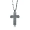 Italgem Steel Italgem Reversible Cross Pendant- Italgem Steel
