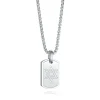 Italgem Steel Italgem Star David Dog Tag Pendant- Italgem Steel
