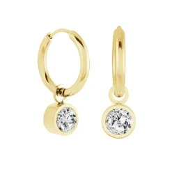 Italgem Steel Amoil Earrings-Women Italgem Steel