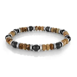 Italgem Steel Bead Bracelet- Italgem Steel