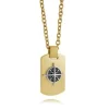 Italgem Steel Compass Dogtag Necklace- Italgem Steel