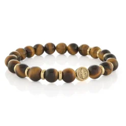 Italgem Steel Fleur De Lys Bead Bracelet- Italgem Steel