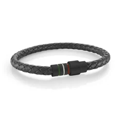 Italgem Steel Jai Leather Bracelet- Italgem Steel