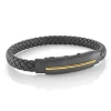Italgem Steel Melech Leather Bracelet- Italgem Steel