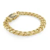 Italgem Steel 10MM Curb Fancy Clasp Bracelet- Italgem Steel