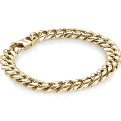 Italgem Steel 10MM Lined Cuban Bracelet- Italgem Steel